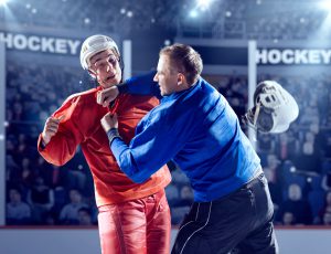 Ice hockey fight